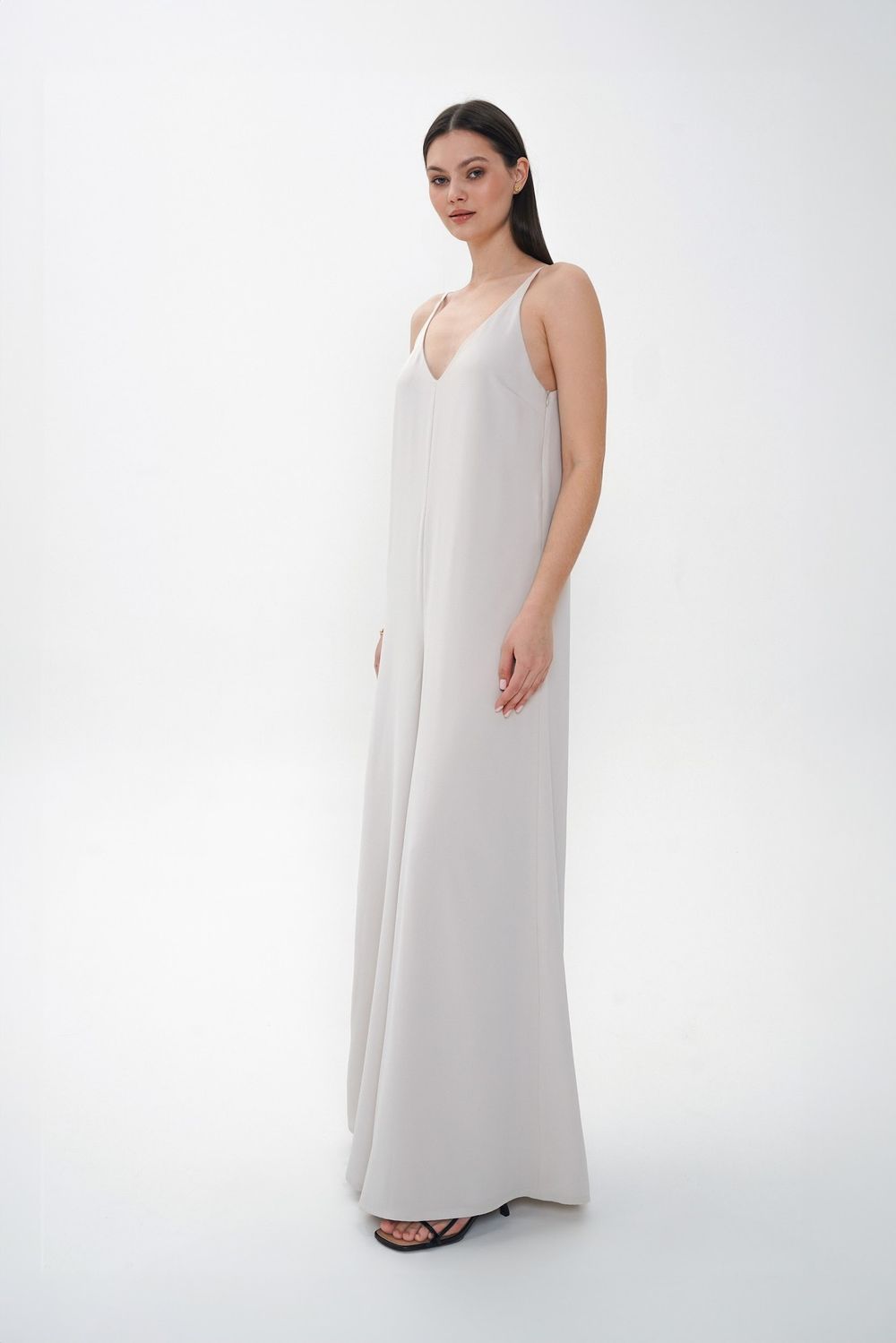 Комбинезон Alexandra Talalay на лямках AO003 светло-серый