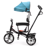 Велосипед 3-х колесный с ручкой и крышей 10*8 EVA, ассорт. (008)