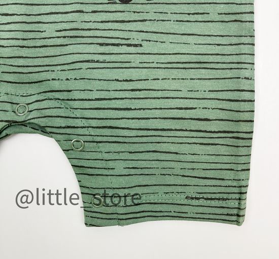 Песочник хлопковый "Машинки" полоска на хаки