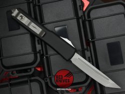 Нож Microtech Ultratech Death Card TantoT/E A+++ (Левый) - Memento Mori, клинок апокалиптик