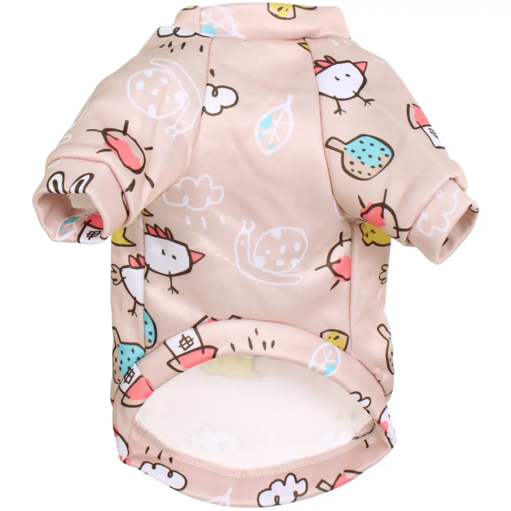 Кофта - толстовка для мелких пород собак «BRO Style», принт птички, р M