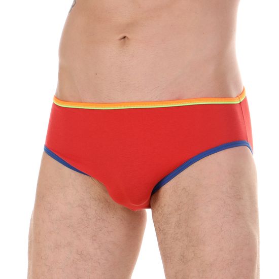 Мужские трусы брифы красные Van Baam VB0207