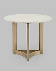 Журнальный столик Кассия 60*60 см светлая керамика