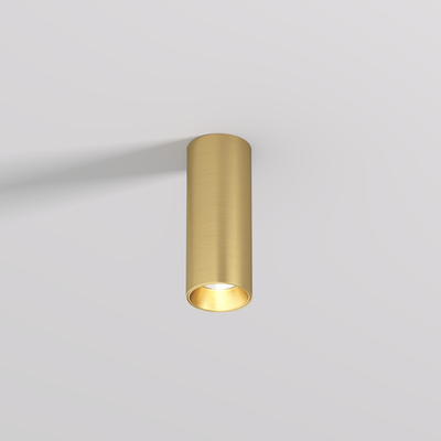 DK2615-SB Накладной светильник SHINE TUBE со светодиодом, D45*H115, IP20, 3000К, 7W, RA?90, сатинированная латунь, алюминий