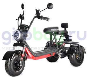 Электроскутер WHITE SIBERIA TRIKE MINI 1500W - Черный