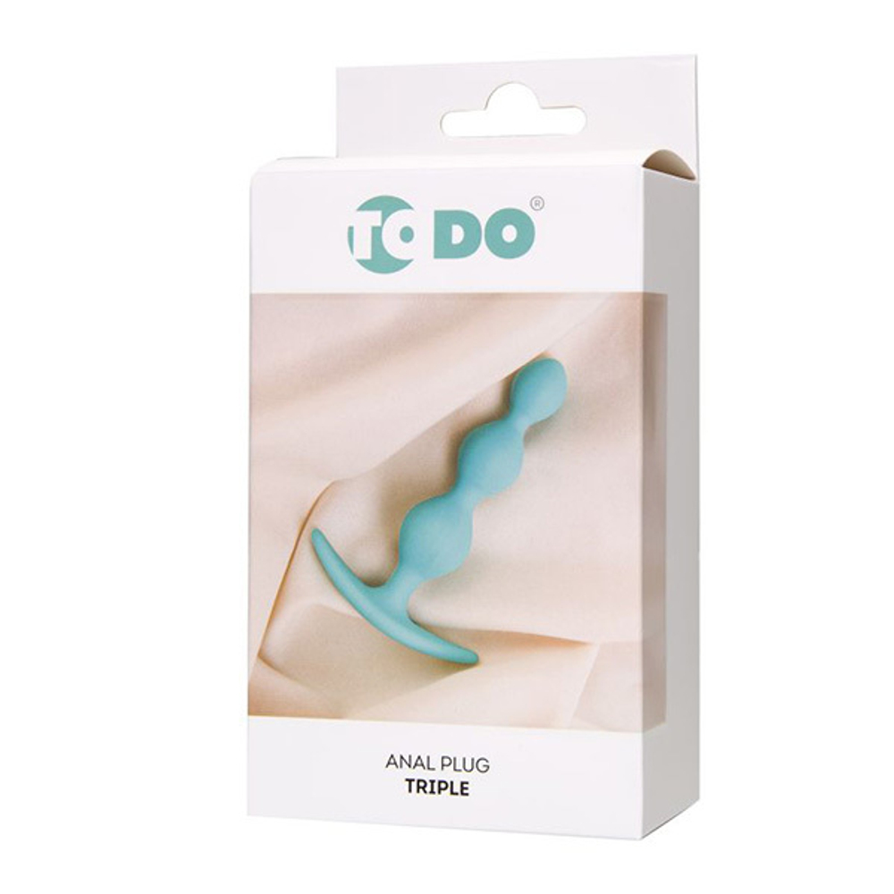 Мятная анальная втулка 10,5см ToyFa ToDo Triple 357039