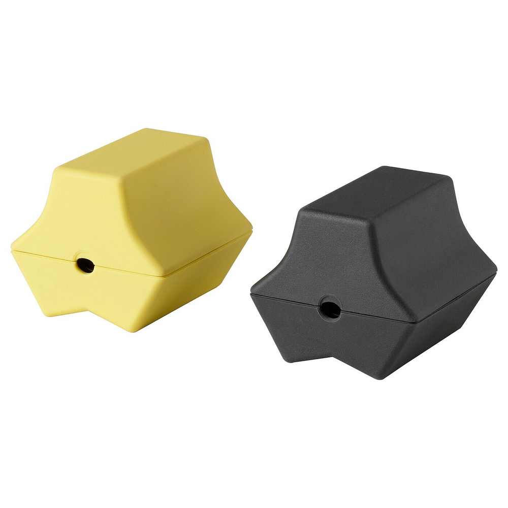 IKEA HAVSKÅL  (ИКЕА ХАВСКÅЛ)  -  2 шт, USB-кабель с грузом, черный/желтый