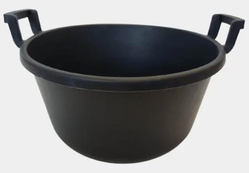 Таз строит.  круглый    50л  ГИБКИЙ  пластмассовый, с ручками  (888)  1879455