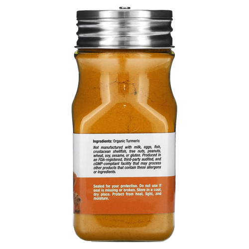 California Gold Nutrition, Foods, органическая куркума, молотая, 82 г (2,9 унции)