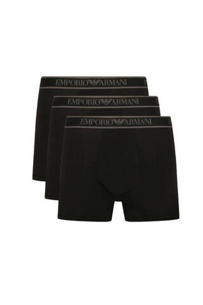 Трусики-боксеры 3шт. Emporio Armani - черный(111473 3F717)