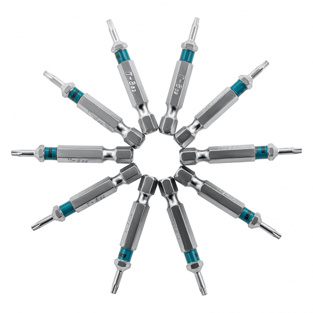 Бита Torx 8 х 50, сталь S2, 10 шт. Gross