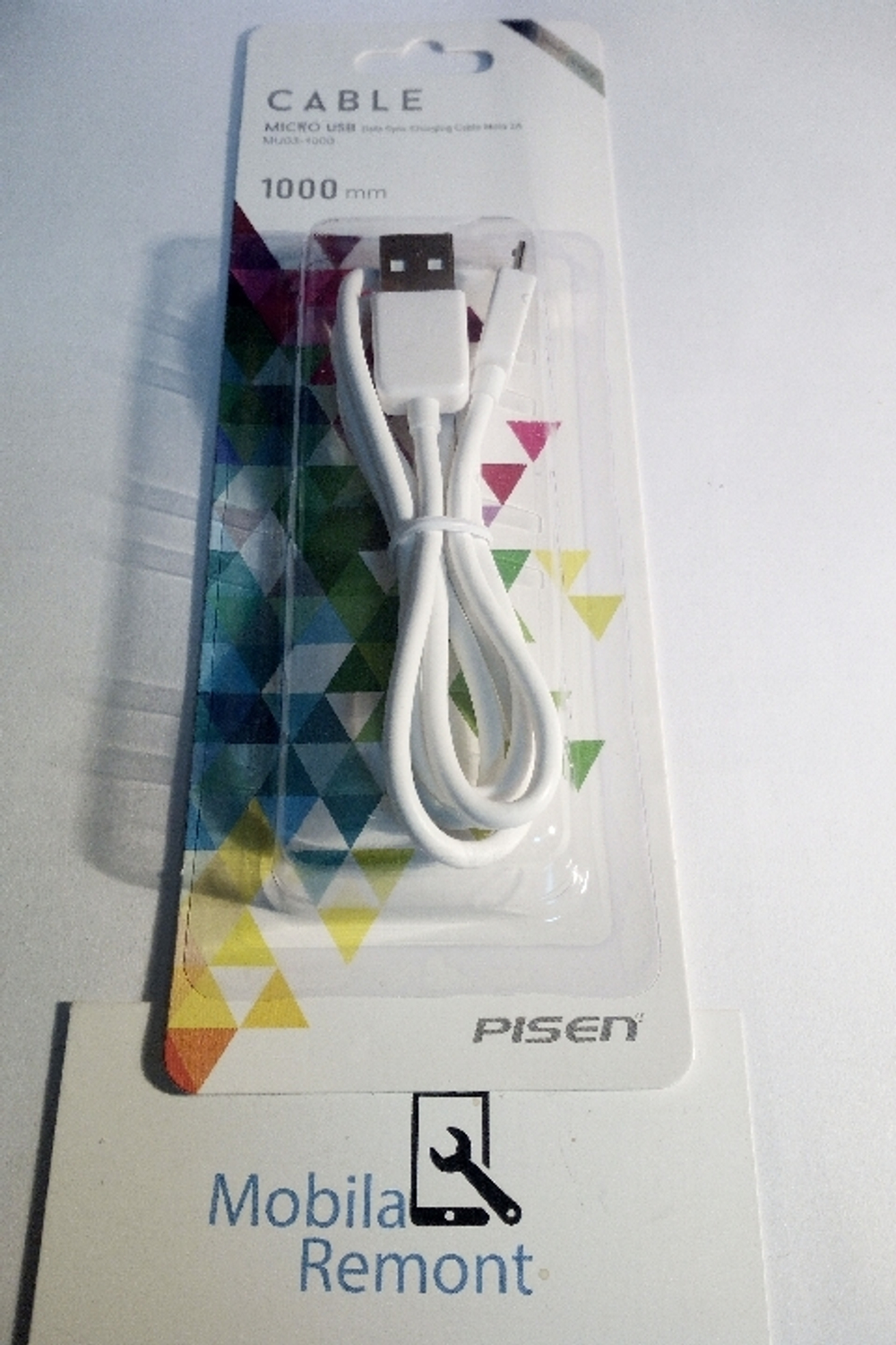 Кабель USB - MicroUSB Pisen MU03 Белый