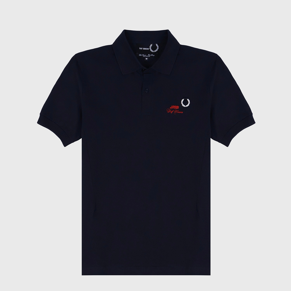 Поло Fred Perry x Raf Simons Embroidered Navy