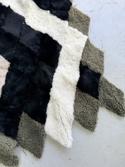 Покрывало меховое ковер из шкуры овчины