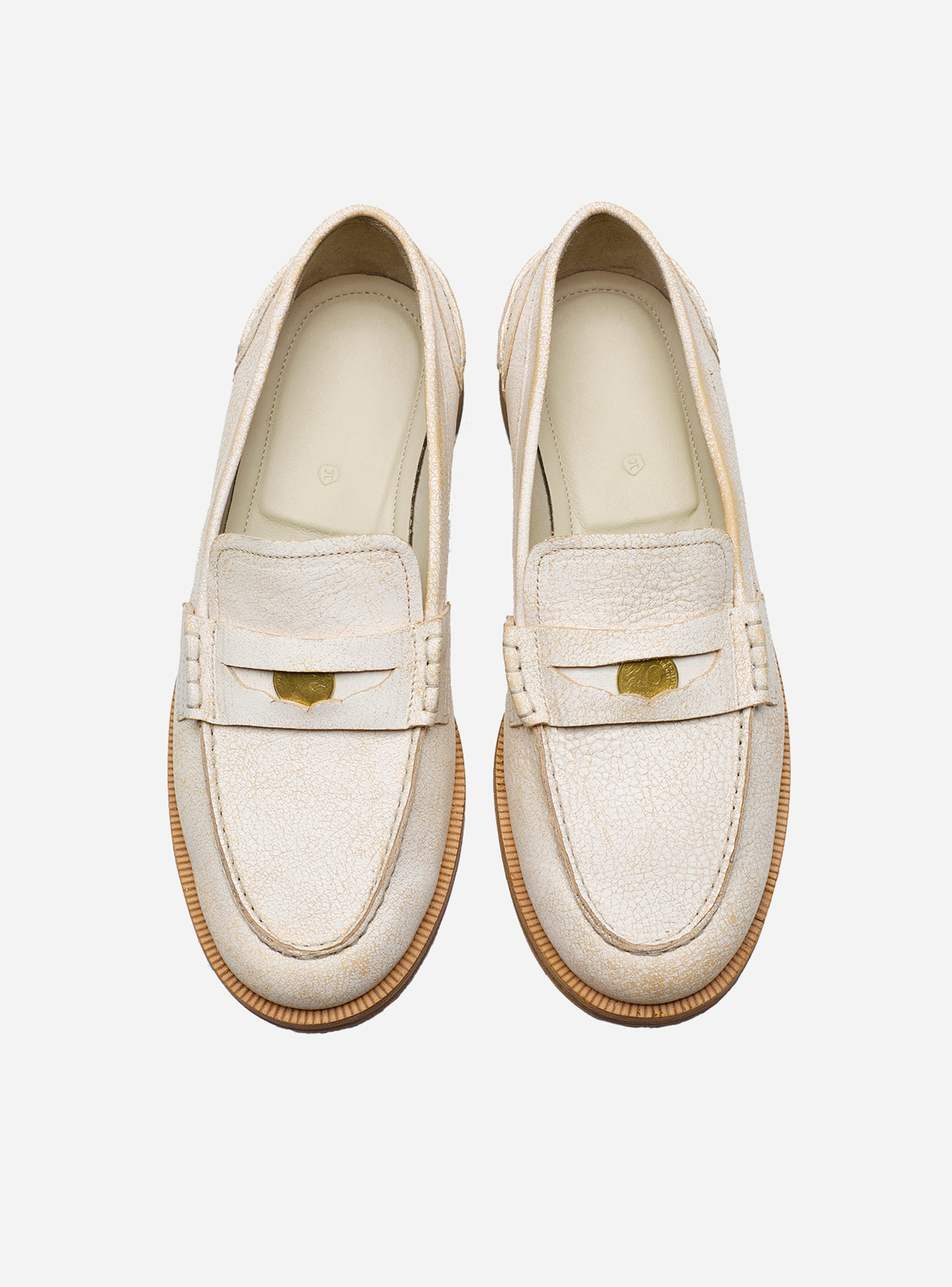 Пенни-лоферы White Patina