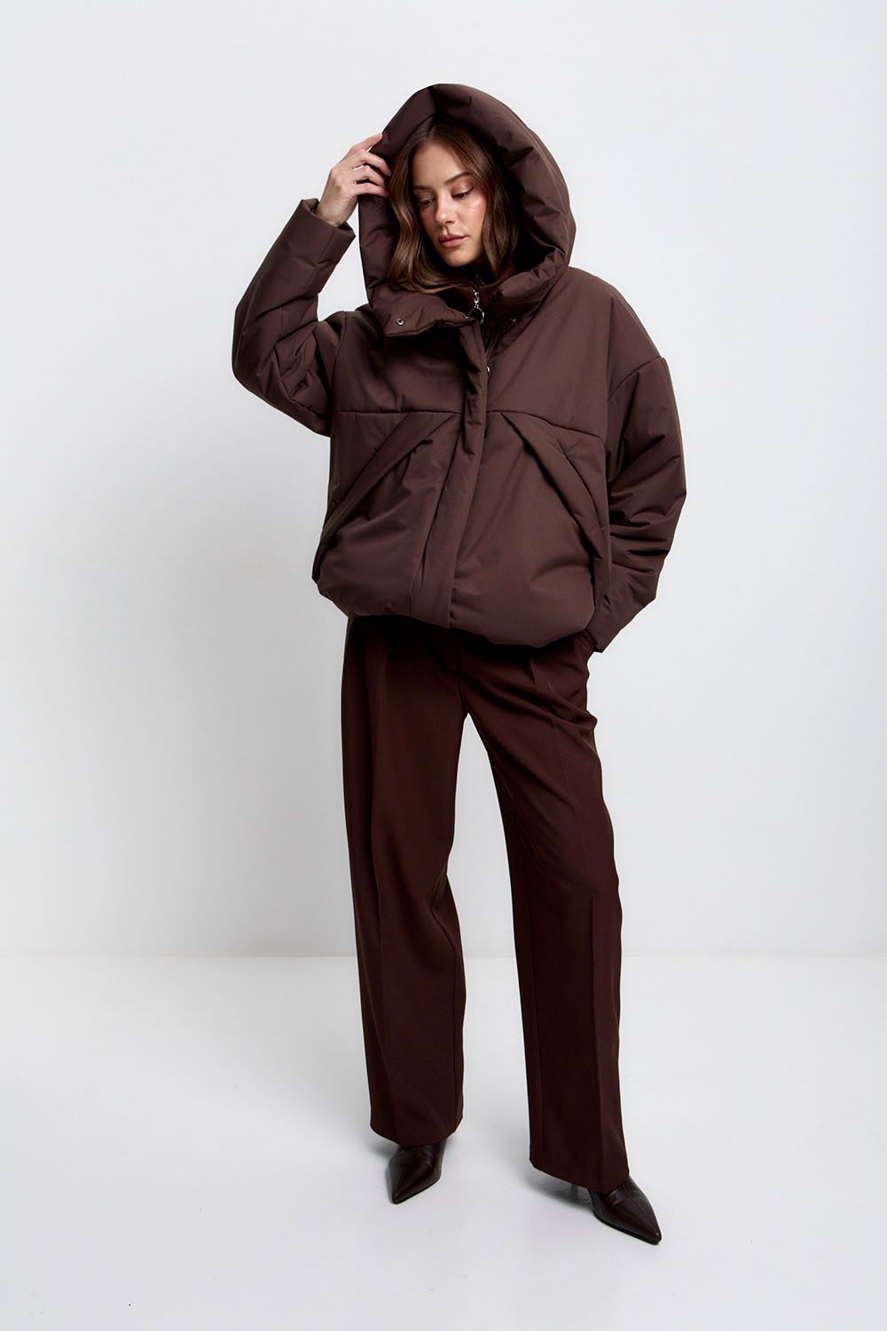 Куртка зимняя на утеплителе Isosoft в цвете шоколад