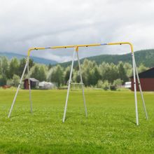 ROMANA Каркас для качелей (желтый/серый)(двойные)(без качелей)