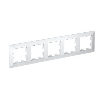 Рамка 5-м AtlasDesign Air бел./дым. бел. SE ATN220105