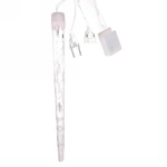 Гирлянда для дома 2,5 м*20 см 24 лампы LED «Сосулька», Теплый белый (8 шт), 8 режимов