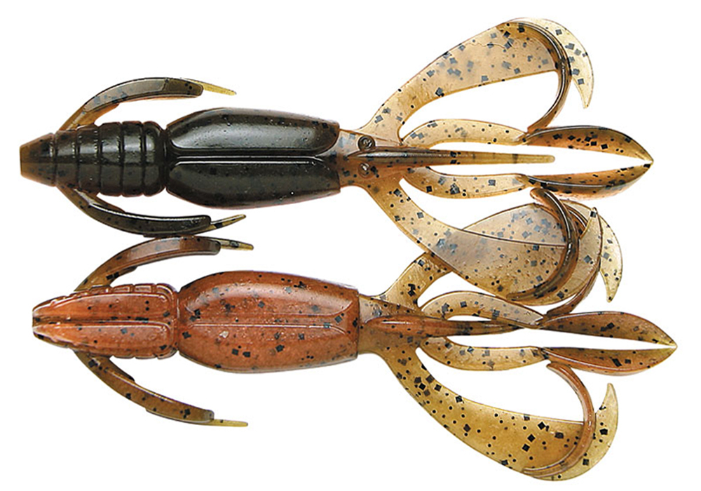 Приманка силиконовая Keitech Crazy Flapper 3.6" #462T Electric Smoke Craw