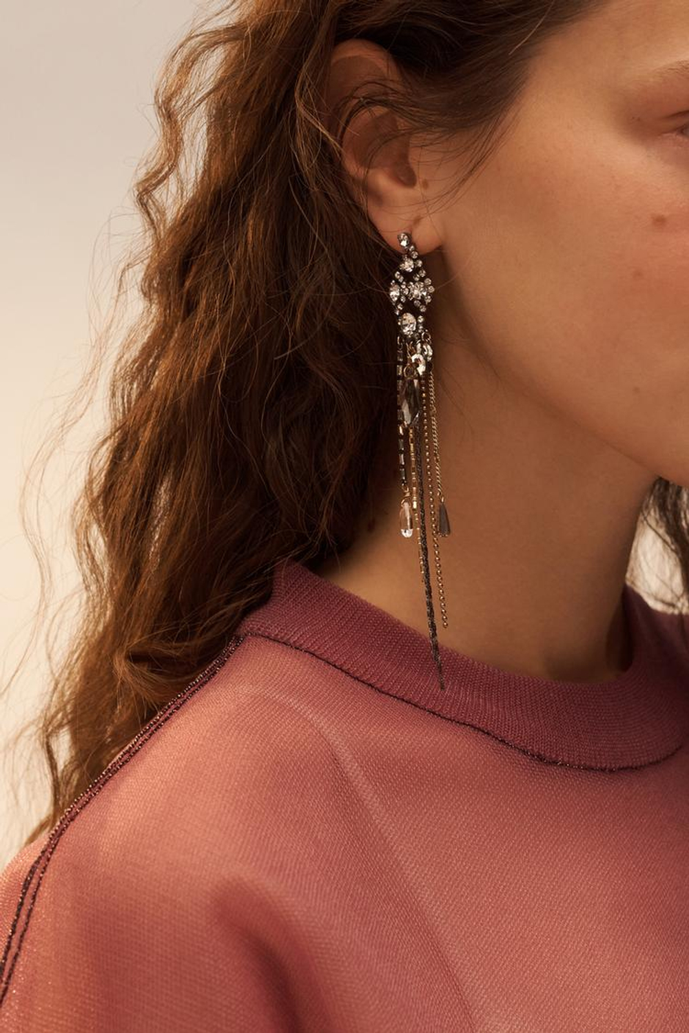 ZARA СЕРЬГИ С БЛЕСТЯЩИМИ КАМНЯМИ - LIMITED EDITION, ЗОЛОТОЙ/СЕРЕБРЯНЫЙ