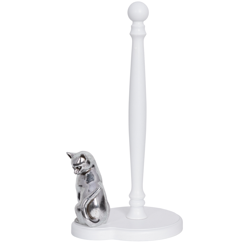 Держатель для полотенец Кошка Грация Сильвер