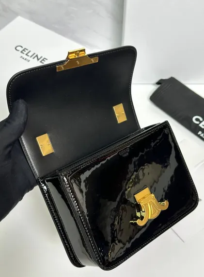СУМКА CELINE GARANCE ДЛЯ ПОДРОСТКОВ ИЗ ЛАКИРОВАННОЙ ТЕЛЯЧЬЕЙ КОЖИ