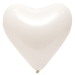 Шар латексный Сердце Стандарт 30 см (Белый)