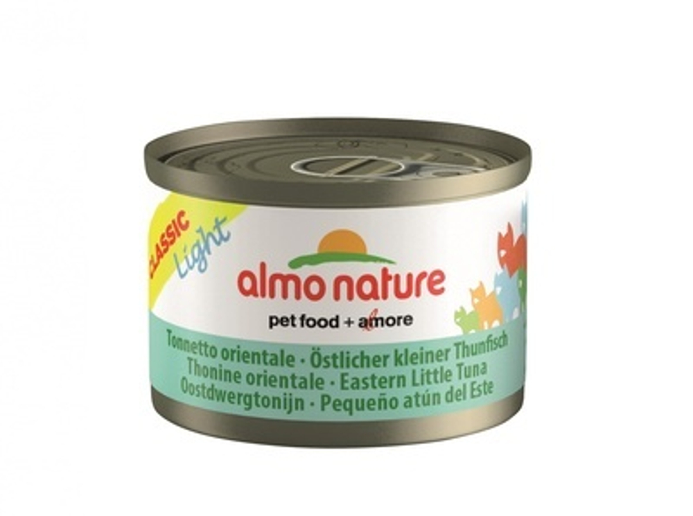 Almo Nature Набор 3 шт.по 50г Низкокалорийные Консервы для Кошек c пятнистым Индо-Тихоокеанским Тунцом (Classic Light Cat Eastern Little Tuna) 0,15 кг x 1 шт.