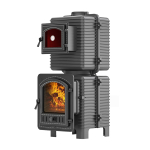 Печь-камин с духовкой EVEREST «KORELA» Амфиболит