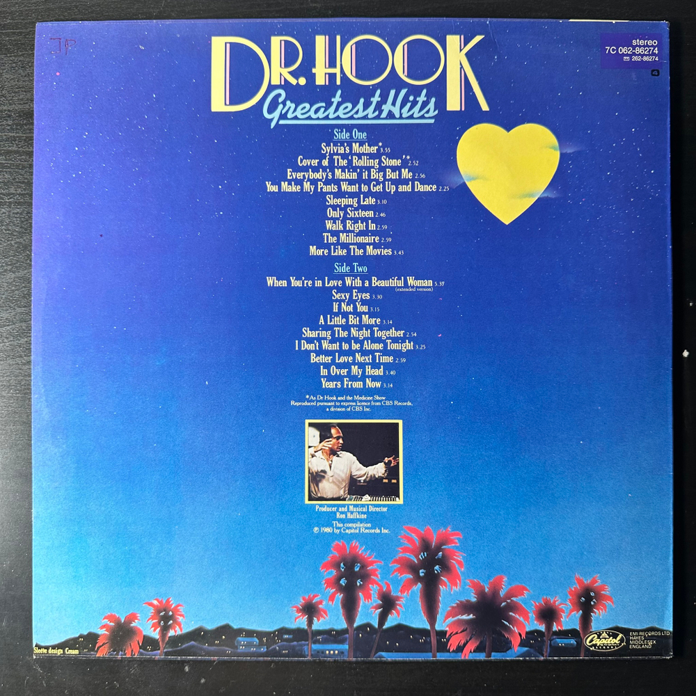 Dr. Hook ‎– Greatest Hits (Скандинавия 1980г.)