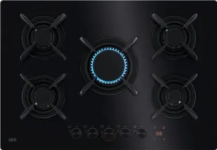 Встраиваемая газовая варочная поверхность AEG HKB75453NB