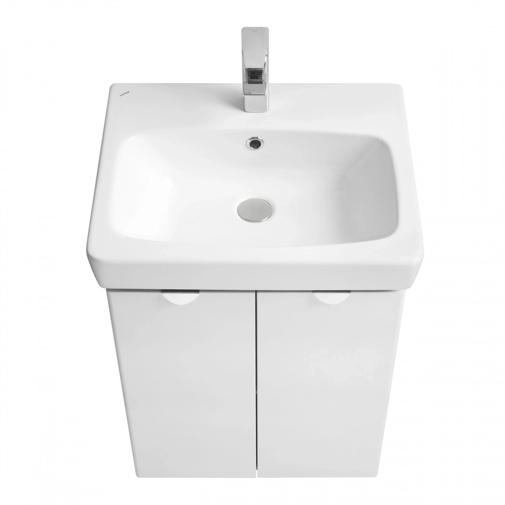 Тумба под раковину AQUATON Скай 55 напольная, белая (1A238101SY010)