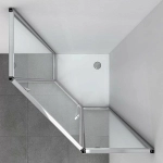 Душевой уголок Vincea PENT VSP-3P900CL 90x90 стекло прозрачное/профиль хром