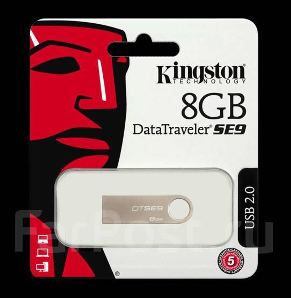 Флеш-накопитель Kingston DataTraveler SE9 G2 USB флешка 8GB