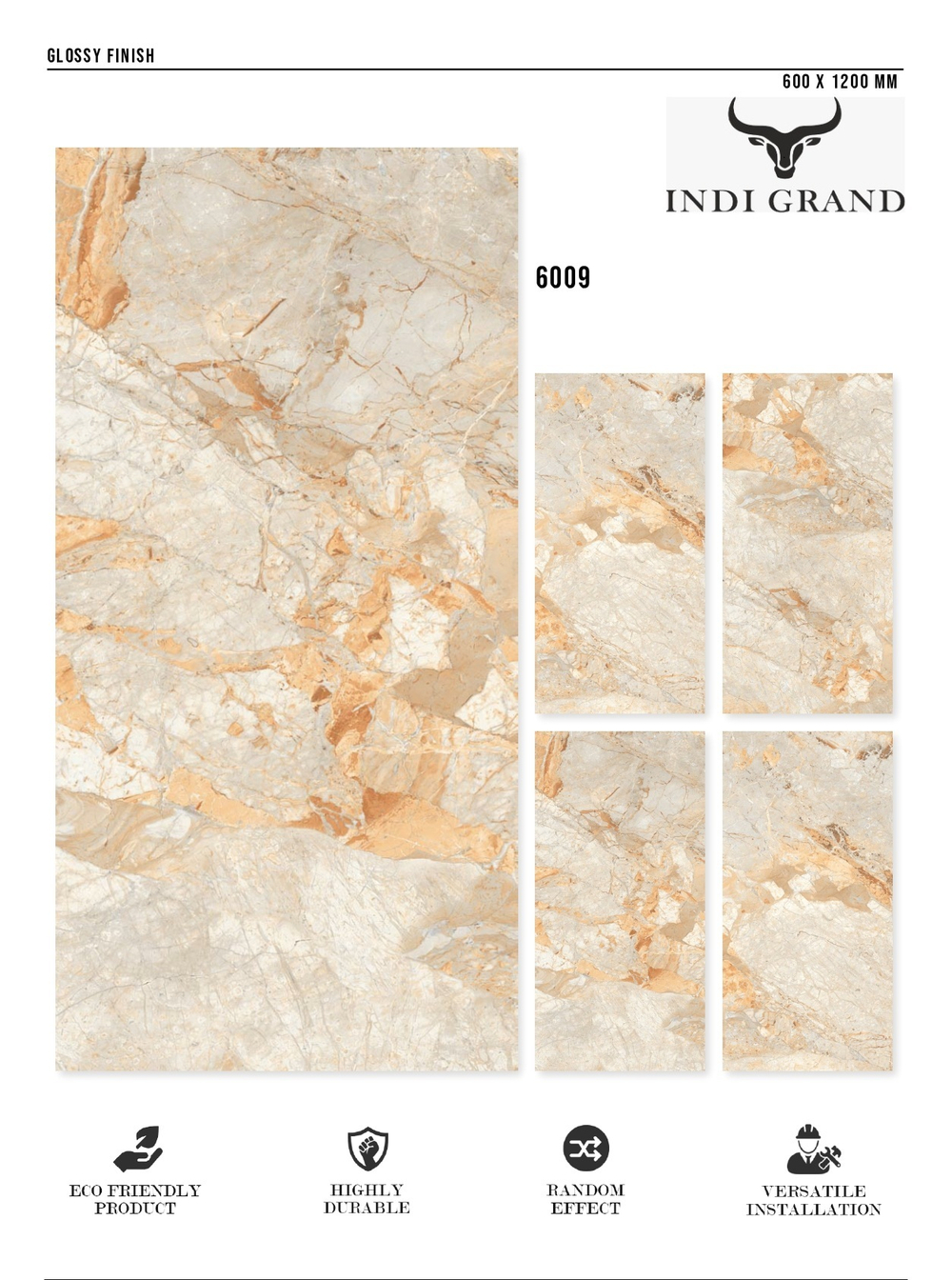 Керамогранит glossy №1 60х120, 6009