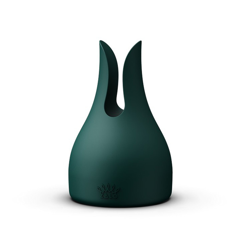 Зеленый аккумуляторный вибратор-вонд 29,1см с насадками Zalo Kyro Wand Massager Turquoise Green