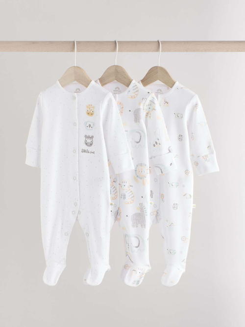 Комбинезон / Cлип для малышей Next E19-700, 3 шт., Белый