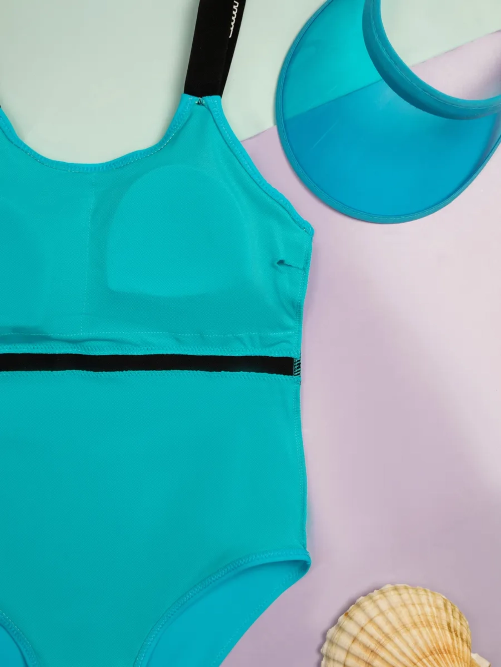 купальник слитный спортивный для бассейна утягивающий