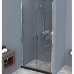 Душевая дверь BelBagno Uno 100 UNO-B-2-100-C-Cr профиль Хром стекло прозрачное