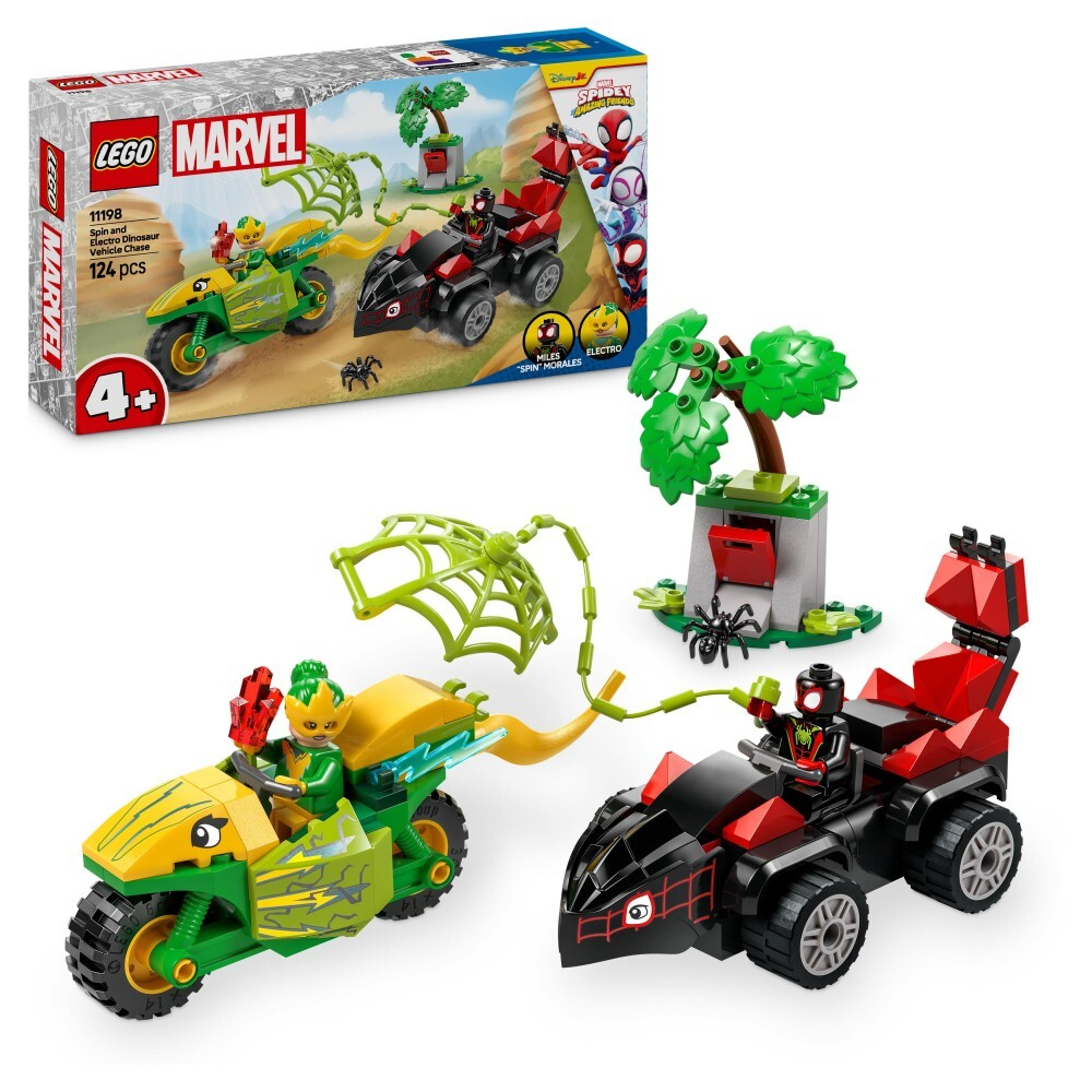 LEGO Marvel Спайди / Погоня Спина за Электро в динопое/ 11198