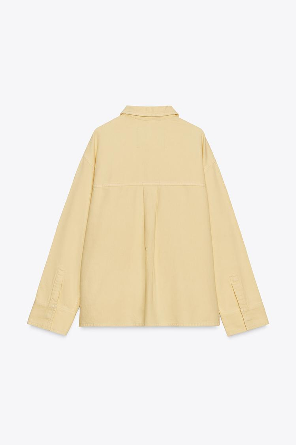 ZARA КУРТКА-РУБАШКА С КАРМАНАМИ — ZW COLLECTION, СВЕТЛО-ЖЕЛТЫЙ