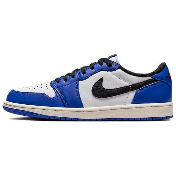 Jordan Air Jordan 1 Винтажные баскетбольные кроссовки Low Top Синий Белый Черный Унисекс