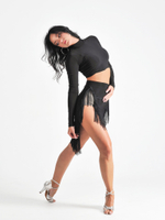 Юбка для латины с бахромой