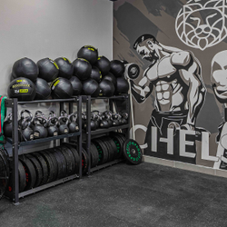 Гиря обрезиненная с хромированной ручкой PROFI-FIT 24 кг