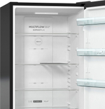 Отдельностоящий двухкамерный холодильник Gorenje NRK6201SYBK