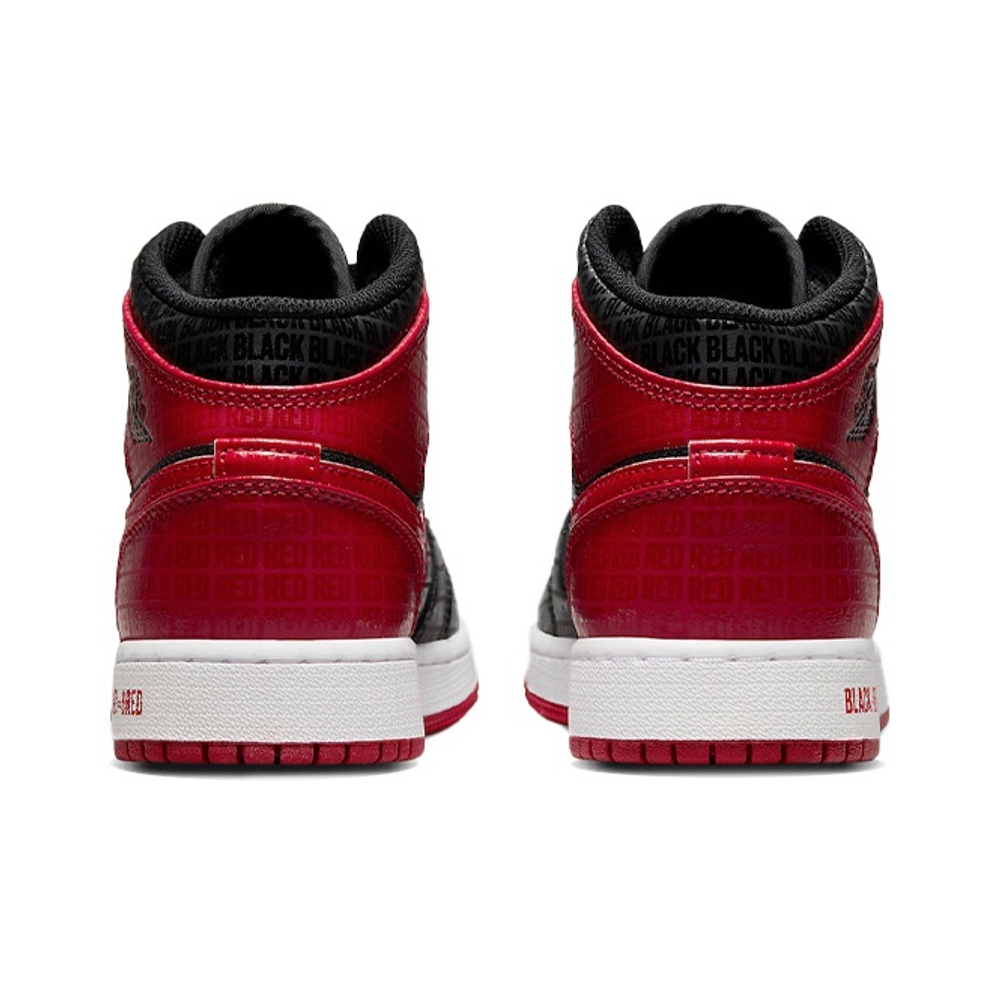 Кроссовки Air Jordan 1 Mid Black and Red