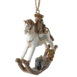 GAEM Фигурка декоративная подвесная "Лошадка-качалка", L8,5 W1,5 H7,5 см