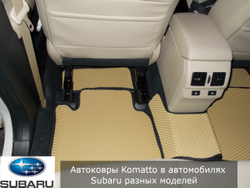 Автоковрики с бортами для Subaru Forester (2012-2018)