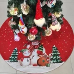 Коврик под ёлку «Семья снеговиков» 60 см